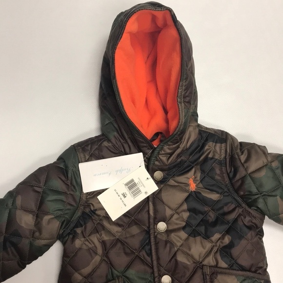 Polo Ralph Lauren Baby Boys Matte Microfiber Camo-Print Bunting Coat - Picture 4 of 9